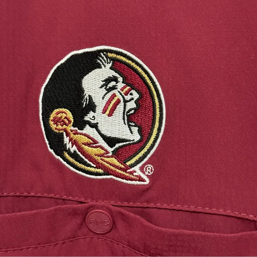 Columbia PFG, men’s Florida State University garnet fishing shirt size XXL - Picture 5 of 13